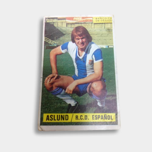 Cromo de Aslund, Real Club Deportivo Español (Temporada 74/75)